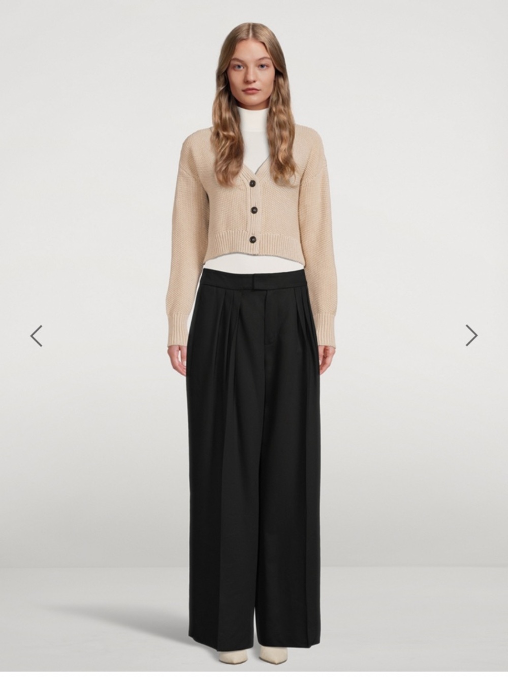 KOTN relaxed pleated trousers